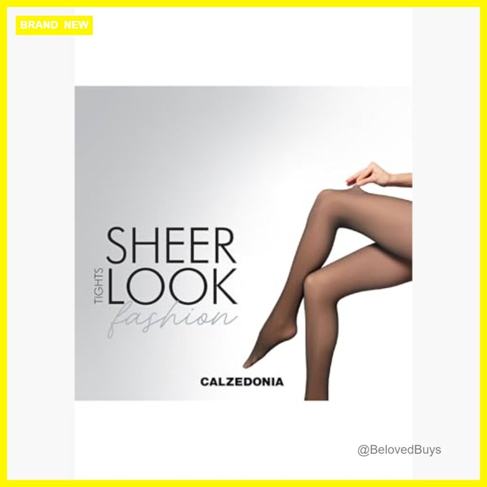 Sheer Effect Opaque Tights Medium Polyester Blend… - image 6